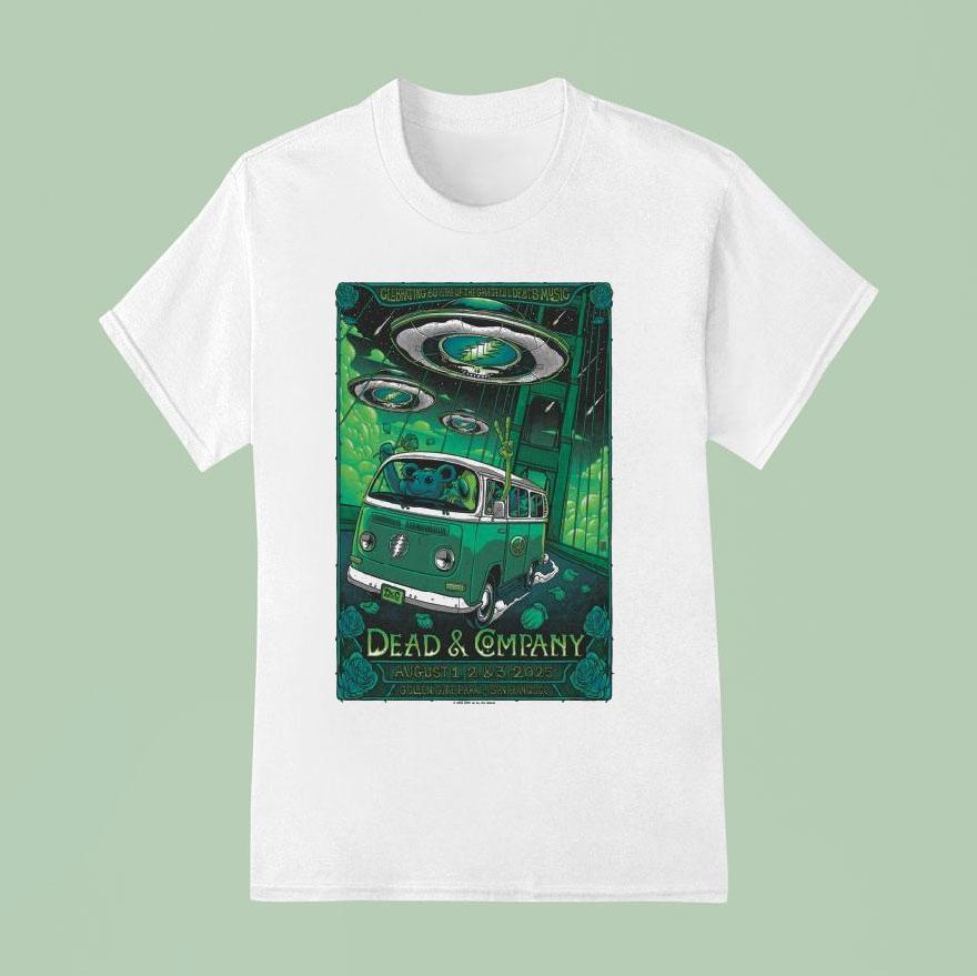 Grateful Dead S Dead Company August San Francisco Ca Th Anniversary Bus T Shirt