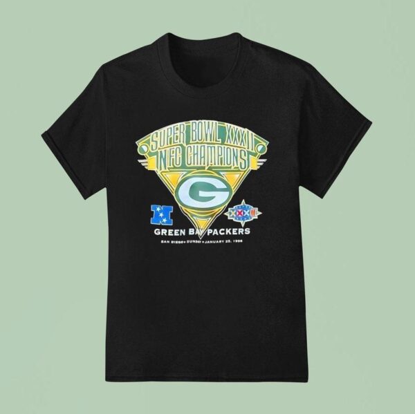 Green Bay Packers Super Bowl Xxxii Nfc Champions T Shirt