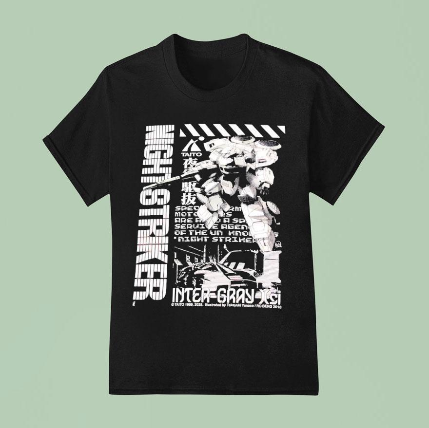 Gundam Night Striker Inter Gray Xsi T Shirt