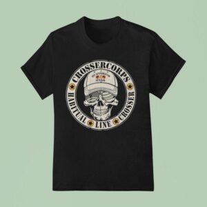 Habitual Linecrosser Crosser Corps Habitual Linecrosser Def Afghanistan Veteran Skull Logo T Shirt