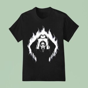 Halloween Scary Face Horror Creepy Ghost Heart Hands Spooky T Shirt