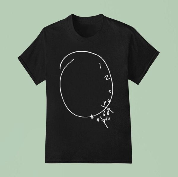 Hannibal Lecter Clock Face Drawing Cult Tv T Shirt