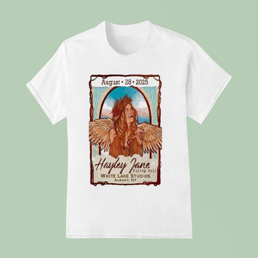 Hayley Jane Flying Solo White Lake Studios Albany Ny Wings T Shirt