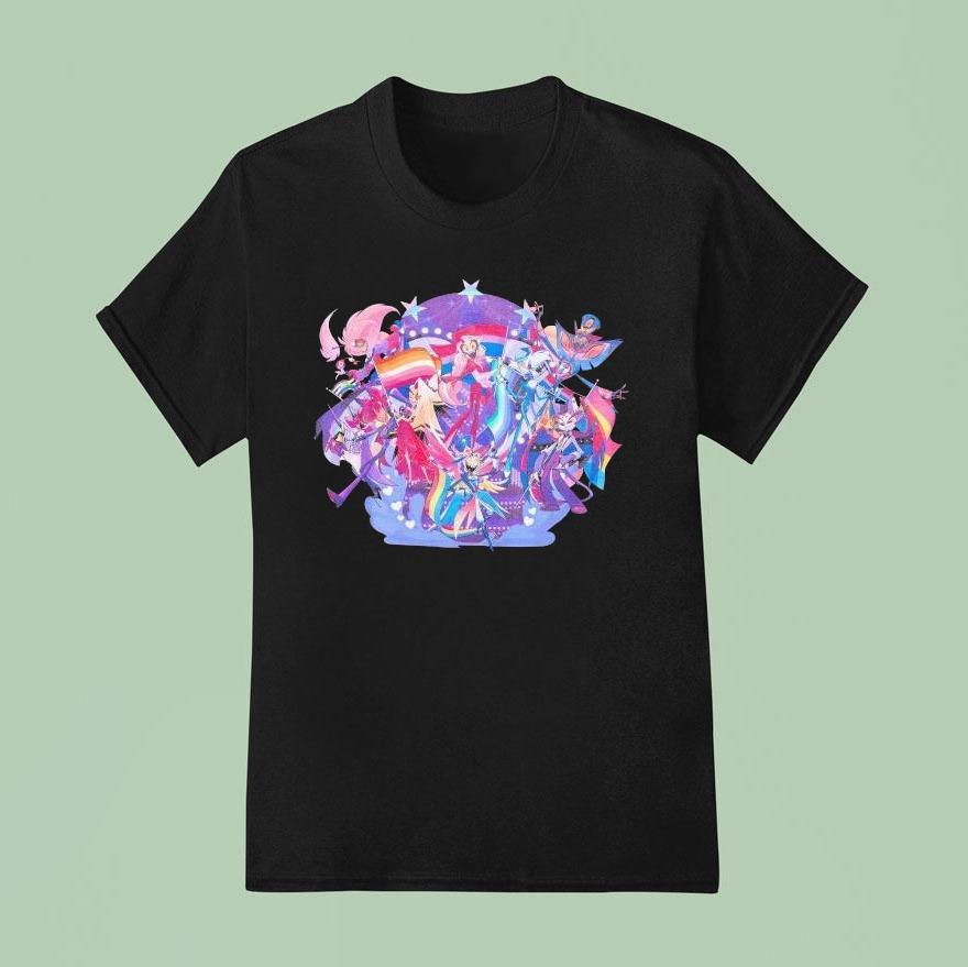 Hazbin Hotel Pride Cas T Shirt