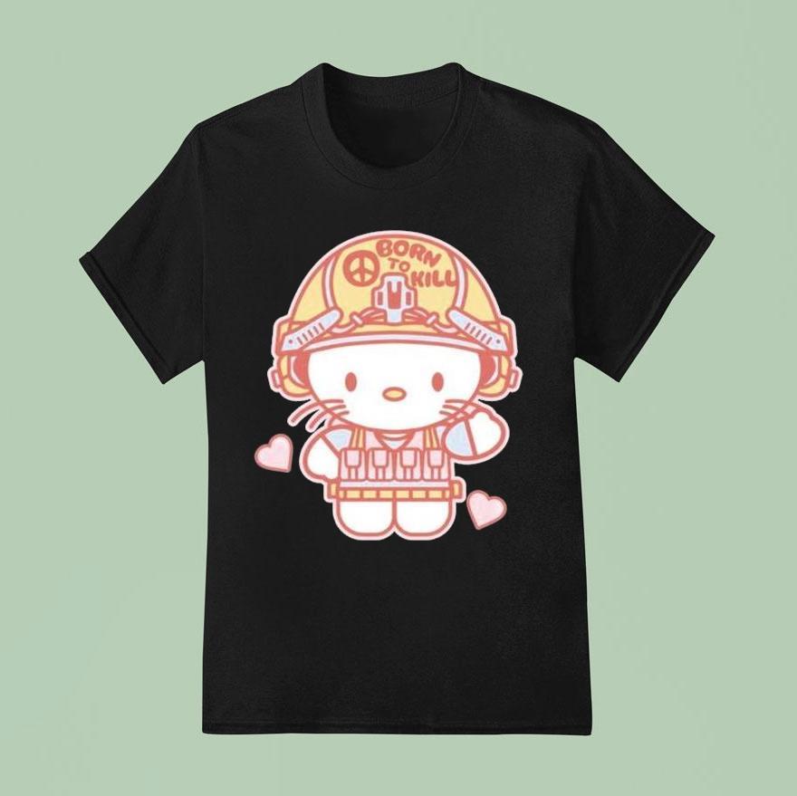 Hello Kitty Born To Kill T Shirt