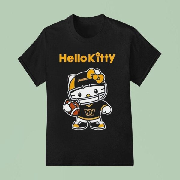 Hello Kitty X Washington Commanders Cat Nfl Fan T Shirt