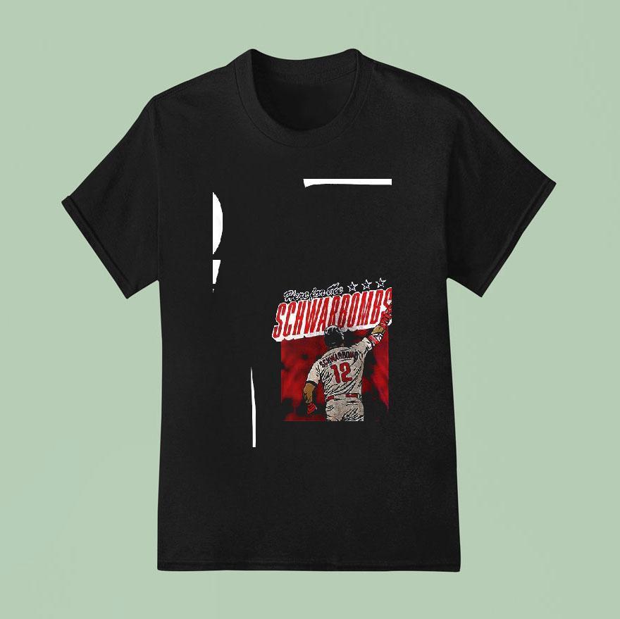 Here For The Kyle Schwarber Philadelphia Phillies Home Runs Graphic T Shirt