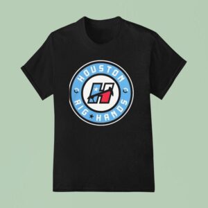 Houston Rig Hands Basketball Logo T Shirt