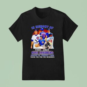 In Memory Of Ryne Sandberg Forever Forever A Cubs Thank You For The Memories T Shirt