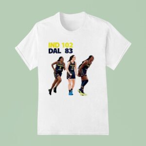 Indiana Fever Caitlin Clark Kelsey Mitchell Aliyah Boston Beat Dallas T Shirt