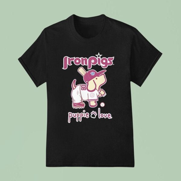 Ironpigs Puppie Love Philadelphia Phillies T Shirt