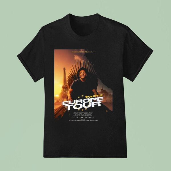 Ishowspeed Presents Europe Tour Part Tour Stops Live On Youtube July T Shirt
