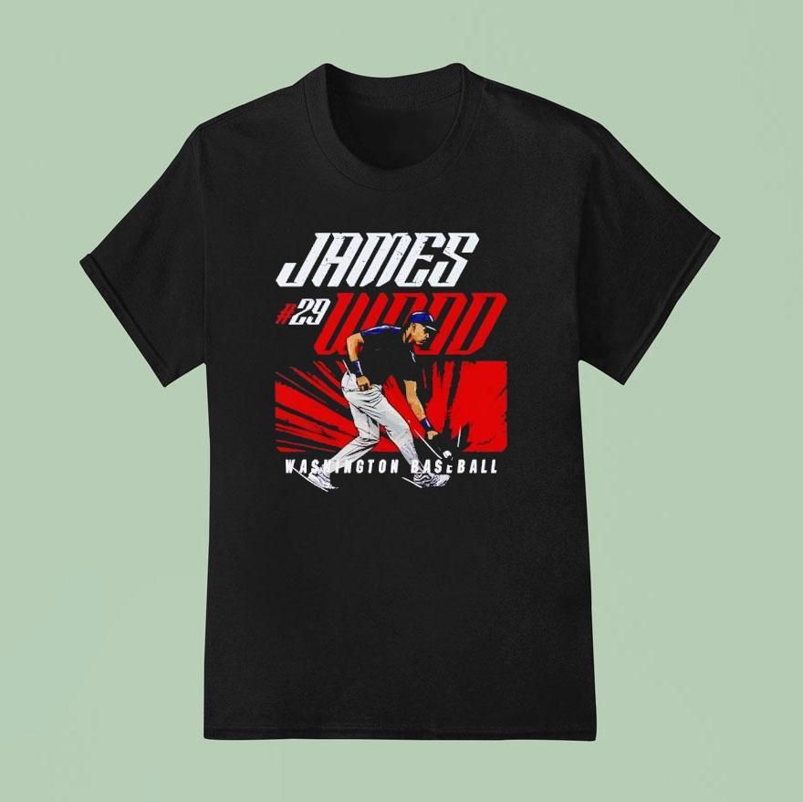 James Wood Washington Nationals Baseball T Shirt