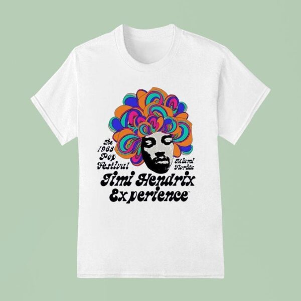 Jimi Hendrix Experience The Pop Festival Miami Florida T Shirt