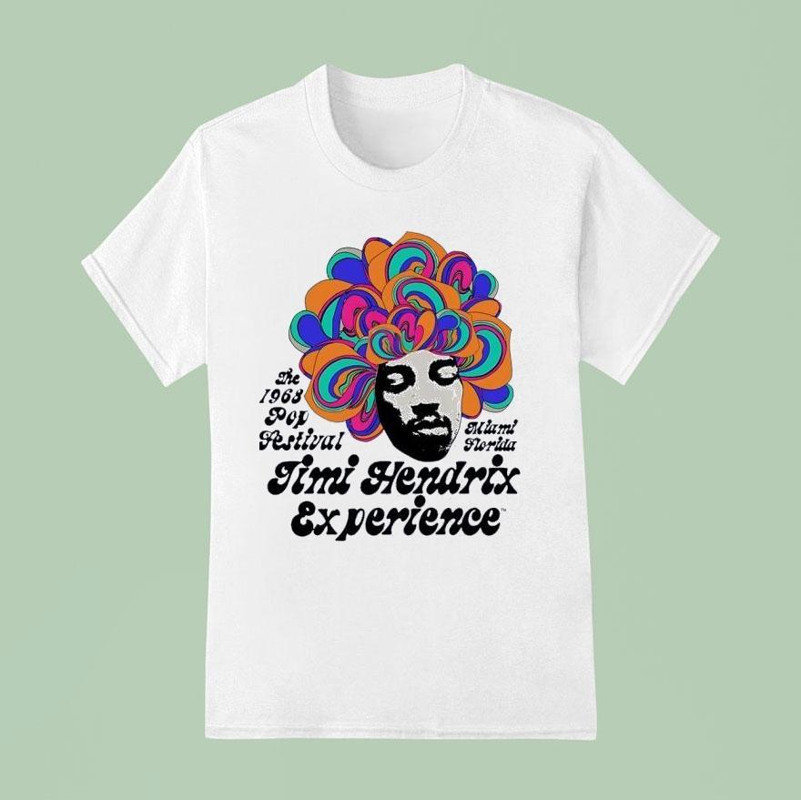 Jimi Hendrix Experience The Pop Festival Miami Florida T Shirt