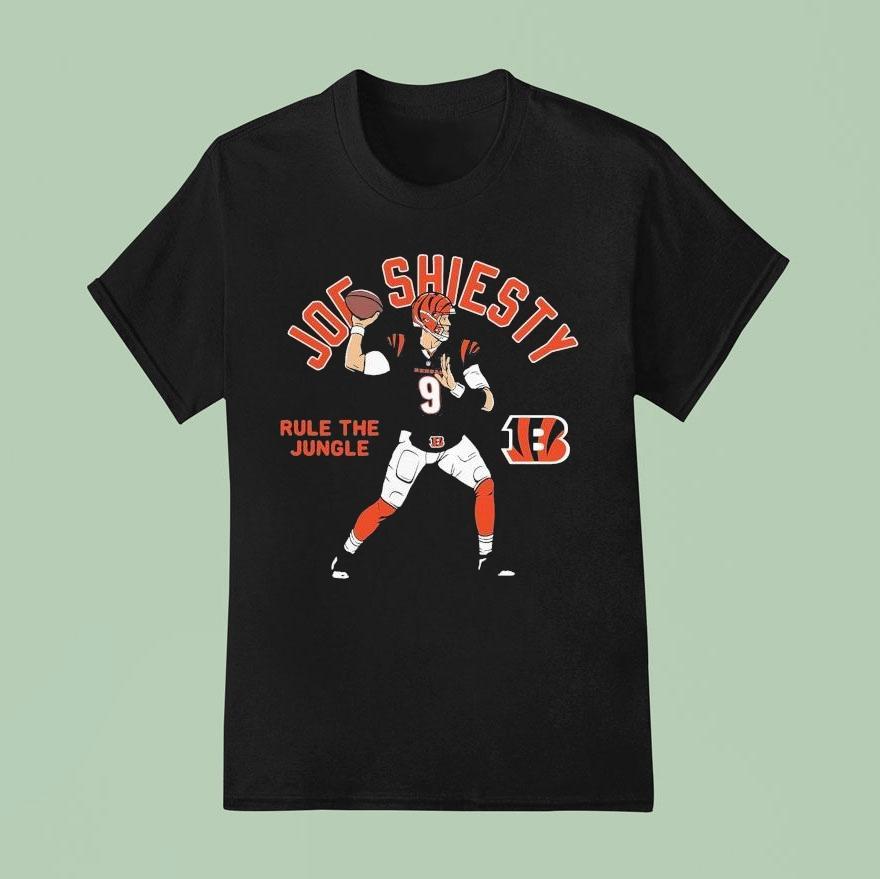 Joe Burrow Cincinnati Bengals Player Rule The Jungle Joe Shiesty T Shirt