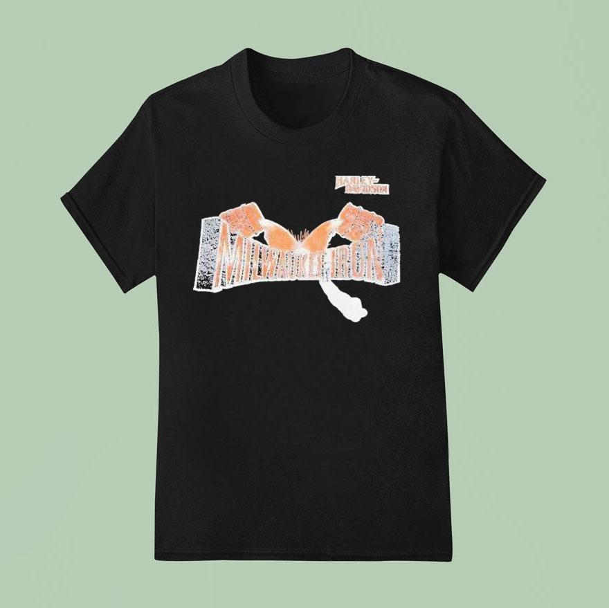 Joe Jonas Wearing Harley Davidson Milwaukee Iron T Shirt