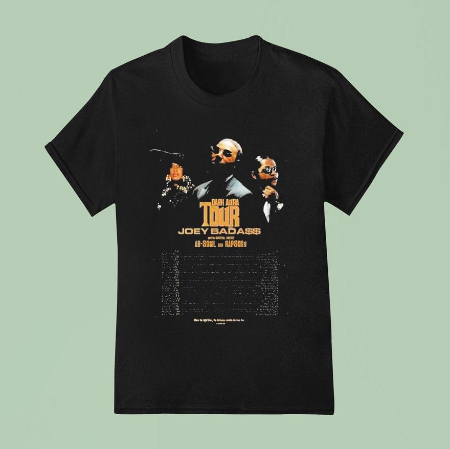 Joey Bada Tour Dates In North America Dark Aura T Shirt