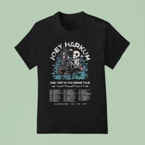 Joey Harkum One Foot In The Grave Tour Dates Skeleton T Shirt