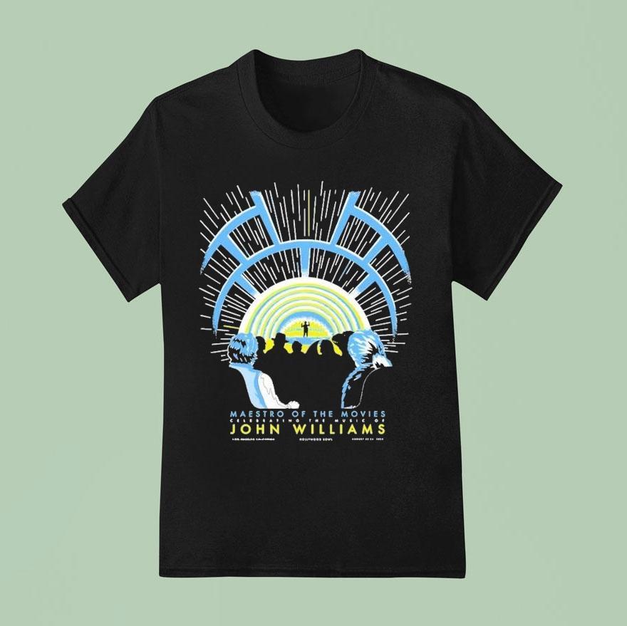 John Williams Maestro Of The Movies August Hollywood Bowl Ca T Shirt
