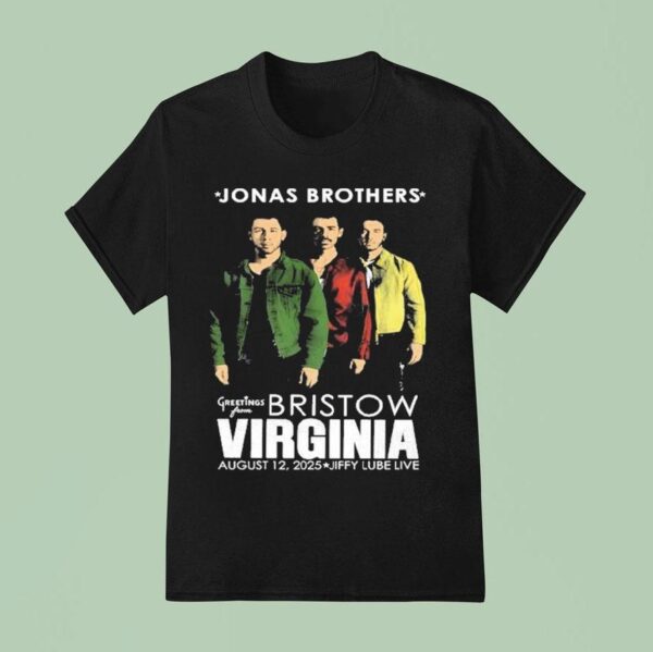 Jonas Brothers Tour At Jiffy Lube Live In Bristow Va Virginia On August Portrai T Shirt