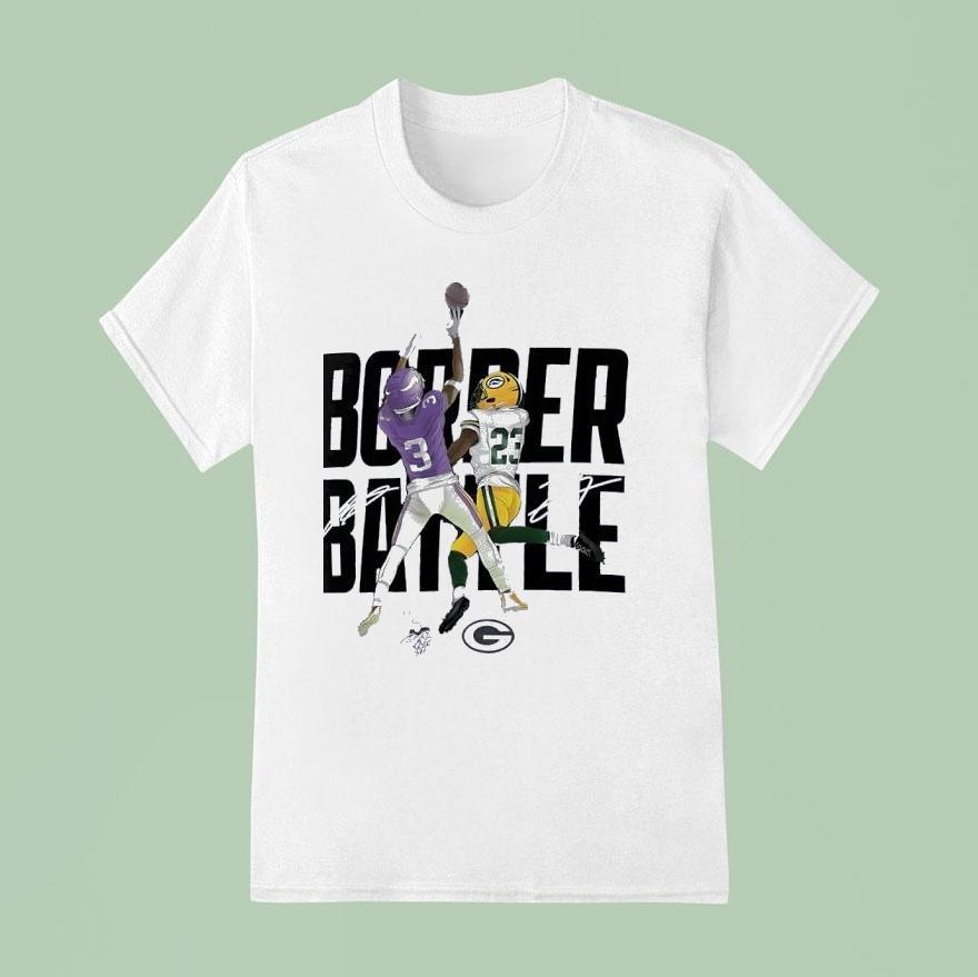  Jordan Addison And Jaire Alexander Border Battle Vikings Vs Packers Nfl T Shirt