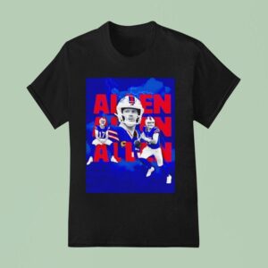 Josh Allen Buffalo Bills Football Lightning T Shirt
