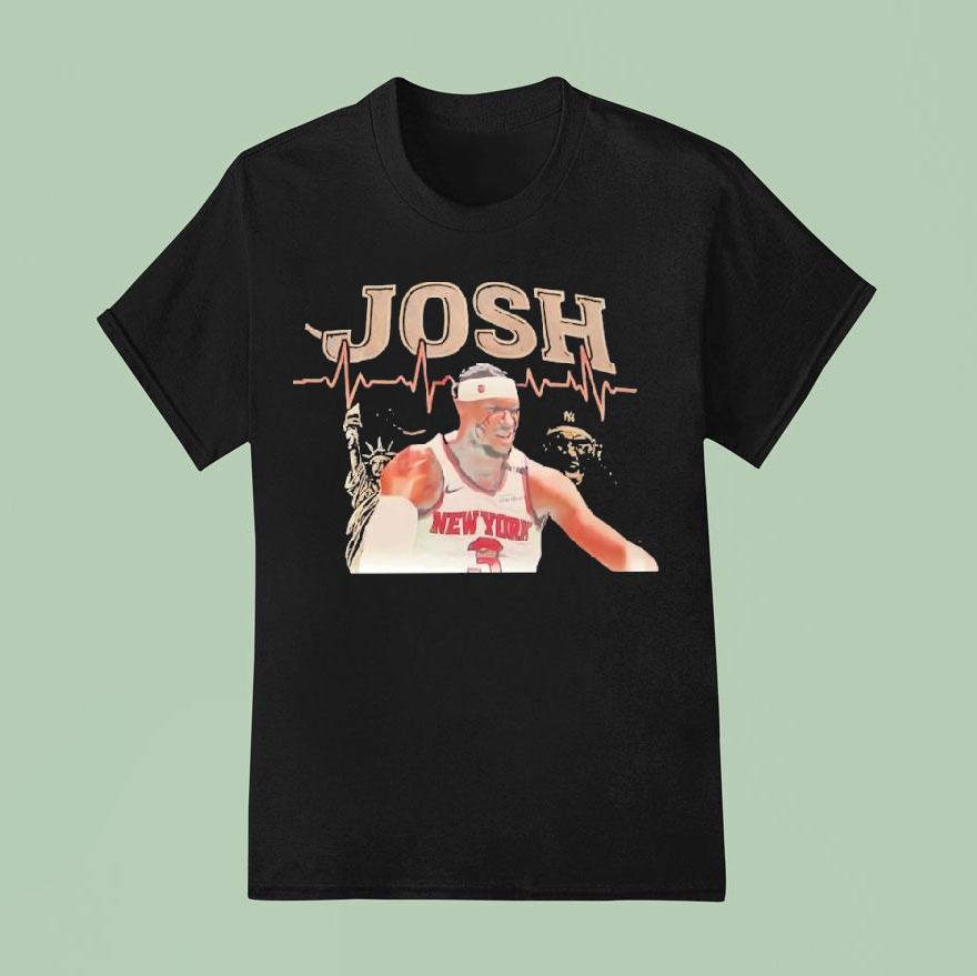 Josh Hart New York Knicks Basketball Heartbeat Vintage T Shirt