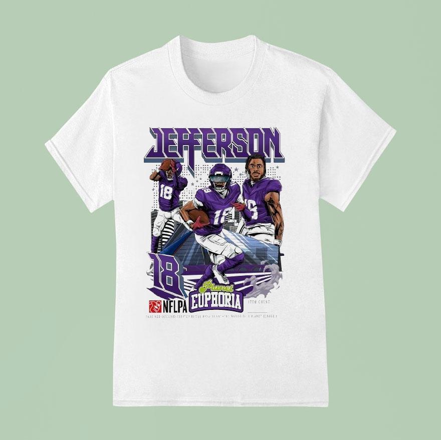Justin Jefferson Planet Euphoria Baltimore Ravens T Shirt