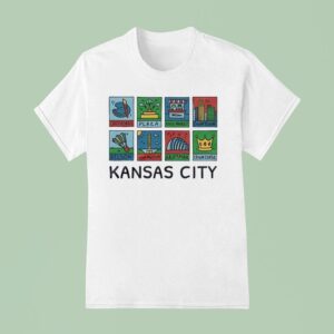 Kansas City Crossroads Plaza River Market Downtown Nelson Wwi Museum Kauffman Crown Center T Shirt