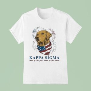 Kappa Sigma Land Of The Tree Home Of The Brave Usa T Shirt