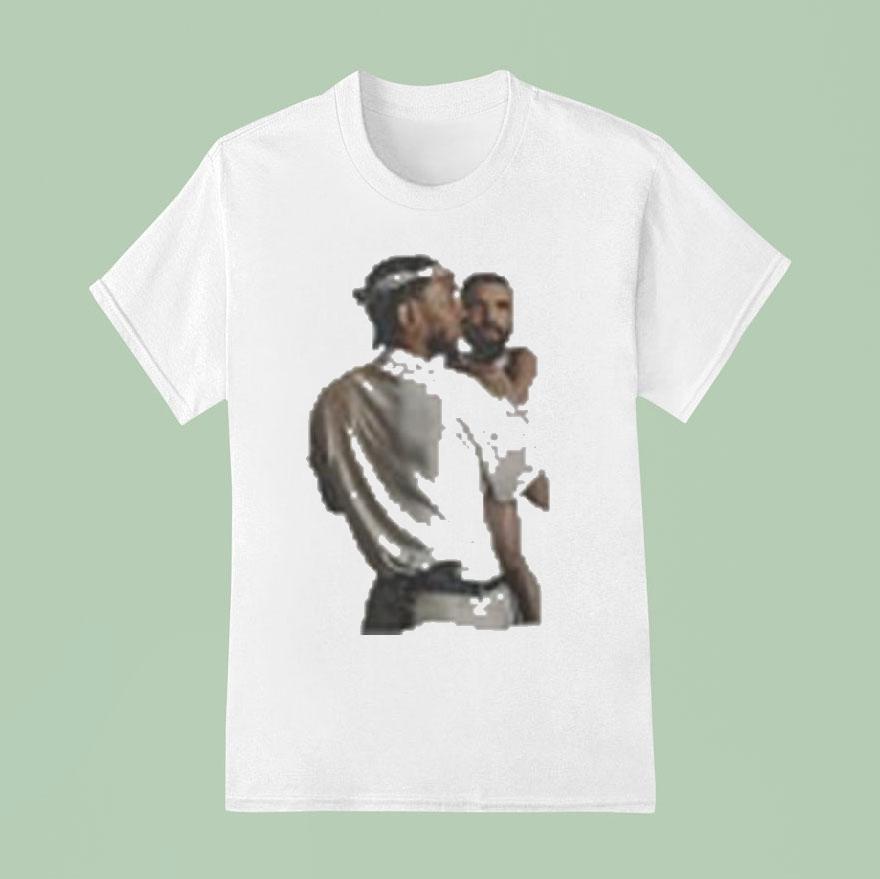 Kendrick Lamar Holding Baby Drake T Shirt