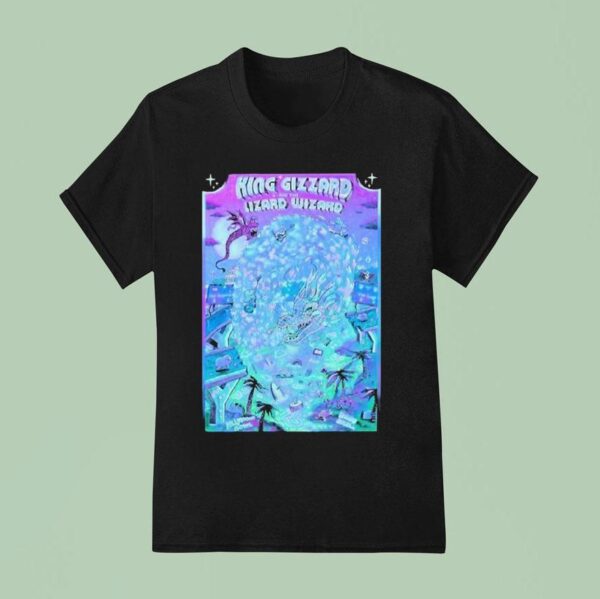King Gizzard And The Lizard Wizard Hollywood Ca August Tour T Shirt
