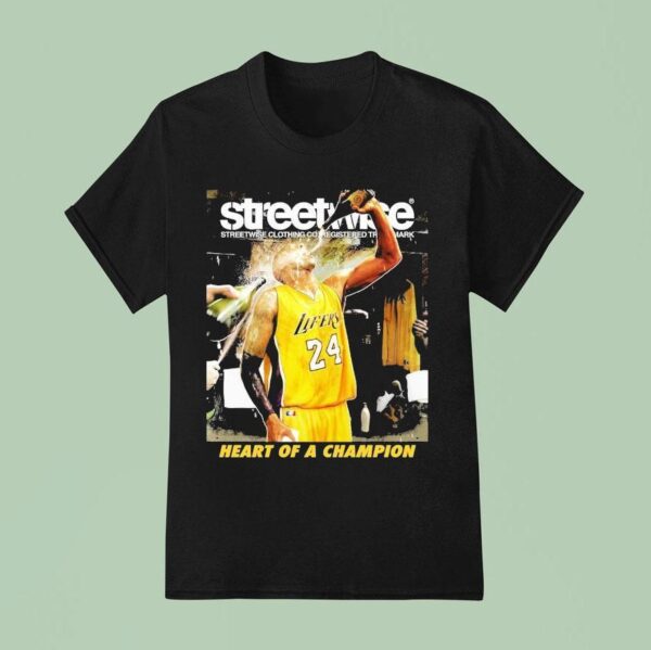 Kobe Bryant Los Angeles Lakers Streetwise Heart Of A Champion T Shirt