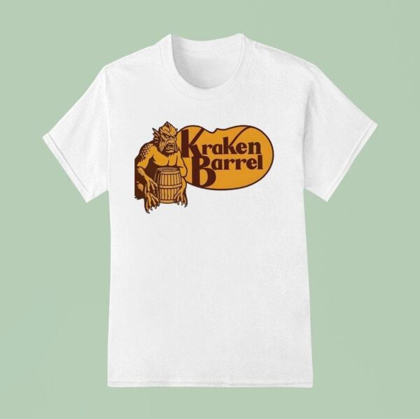Kraken Barrel Style Cracker Barrel T Shirt