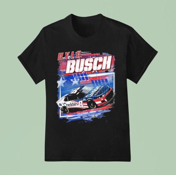Kyle Busch Richard Childress Racing Team Cheddar S Patriotic Car T Shirt