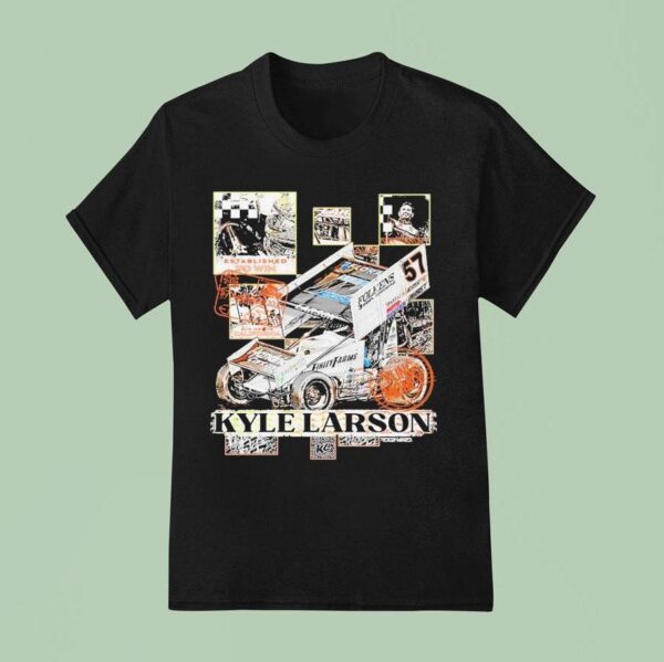 Kyle Larson Checkered Scenes T Shirt
