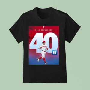 Kyle Schwarber Th Home Run Of The Mlb Season Philadelphia Phillies T Shirt