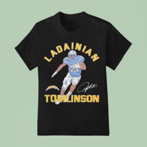 Ladainian Tomlinson Los Angeles Chargers Football Signature T Shirt