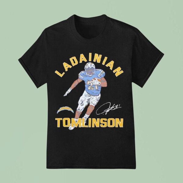 Ladainian Tomlinson Los Angeles Chargers Football Signature T Shirt