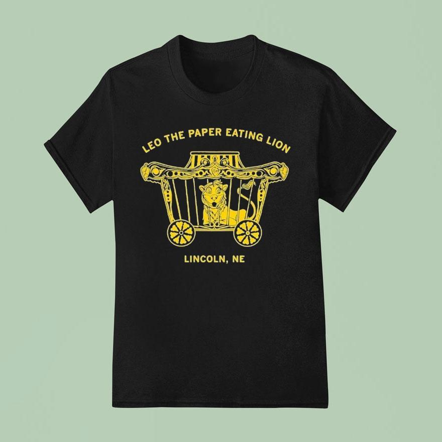 Leo The Paper Eating Lion Lincoln Ne T Shirt