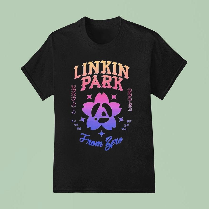 Linkin Park From Zero X Peace And After Japan Hologram Sakura T Shirt