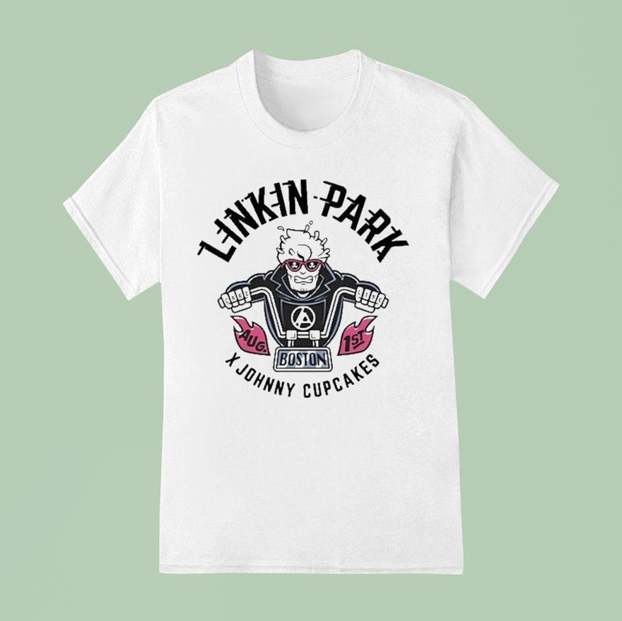 Linkin Park X Johnny Cupcakes Boston Ma Motor T Shirt
