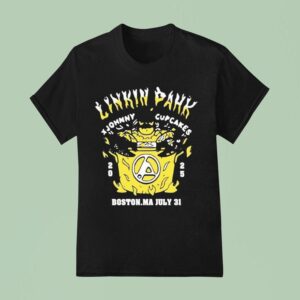 Linkin Park X Johnny Cupcakes July St Boston Ma T Shirt