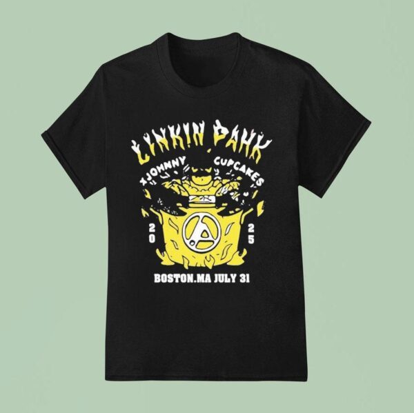 Linkin Park X Johnny Cupcakes July St Boston Ma T Shirt