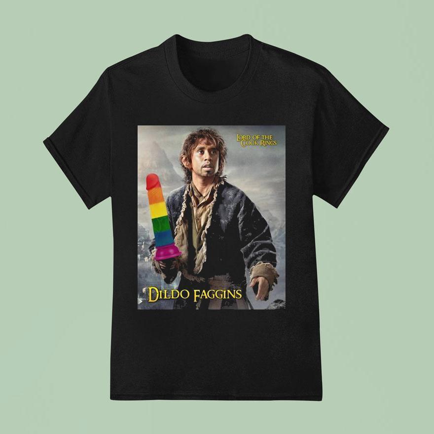 Lord Of The Cock Rings Dildo Faggins T Shirt