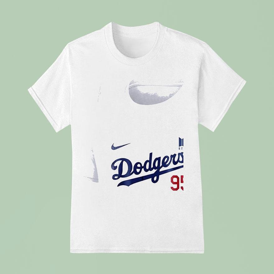 Los Angeles Dodgers Bts Taehyung Signature T Shirt