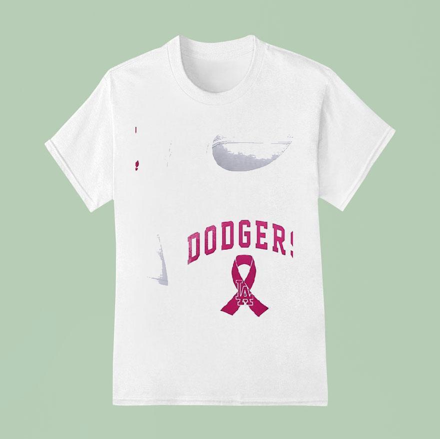 Los Angeles Dodgers Mlb Breast Cancer Awareness T Shirt