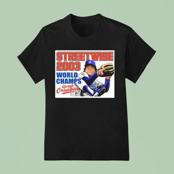 Los Angeles Dodgers Streetwise No Hitter World Champs T Shirt