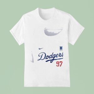 Los Angeles Dodgers X Jeon Jungkook Bts Art Signature T Shirt